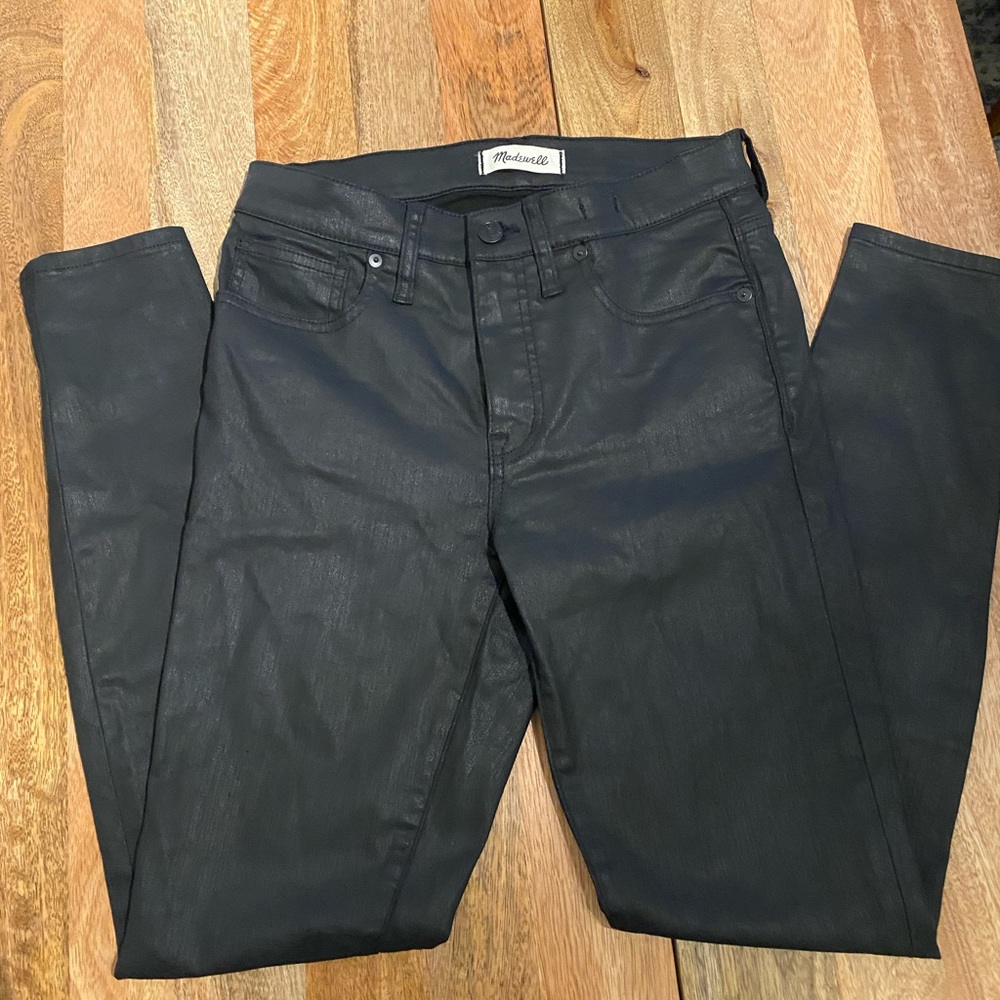 Madewell Coated High Waisted Skinny Jeans